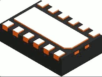 CAD-Modell eines integrierten Schaltkreises