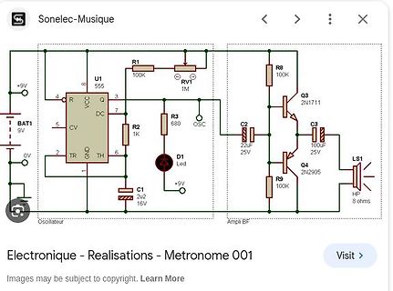 Schaltplan eines Metronoms