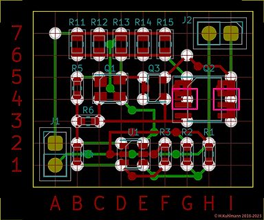PCB-Layout einer Leiterplatte