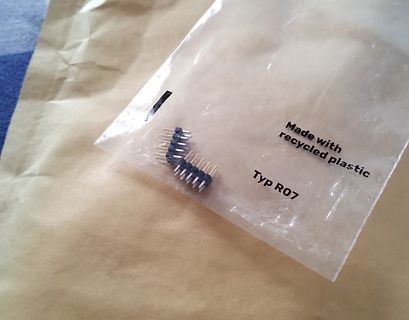 Steckleisten in einer Plastiktüte