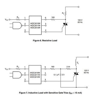 Schaltpläne für resistive und induktive Lasten mit Triac