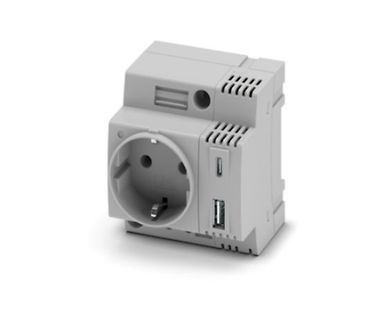 Steckdose mit USB-Anschlüssen