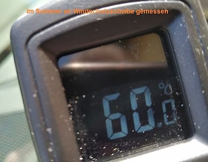 Digitales Display mit Temperaturanzeige