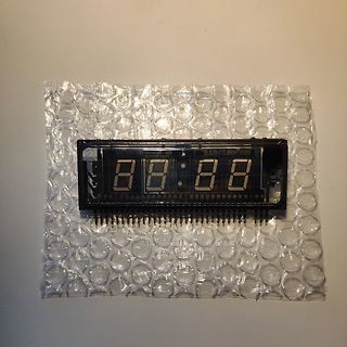 7-Segment-Digitalanzeige auf Luftpolsterfolie