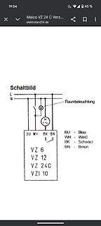 Schaltbild einer elektrischen Schaltung