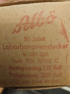 Verpackung von Laborbananensteckern