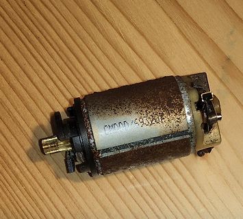 Verschmutzter Elektromotor