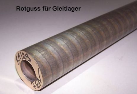 Metallrohr mit Beschriftung