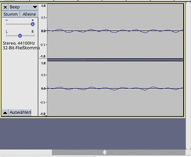 Audioschnittsoftware Wellenform-Anzeige