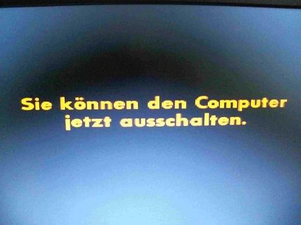 Abfotografierter Bildschirm mit Text