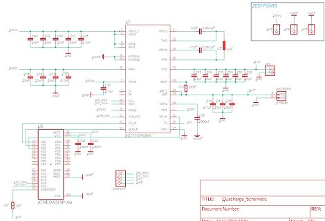 Schaltplan eines Mikrocontroller-Projekts mit ATmega328P-AU