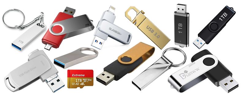 Verschiedene USB-Flash-Laufwerke
