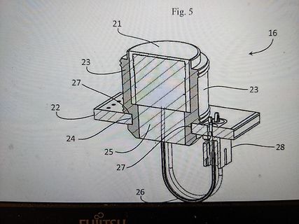 Technische Zeichnung einer Baugruppe mit Beschriftung