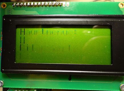 LCD-Display auf Leiterplatte