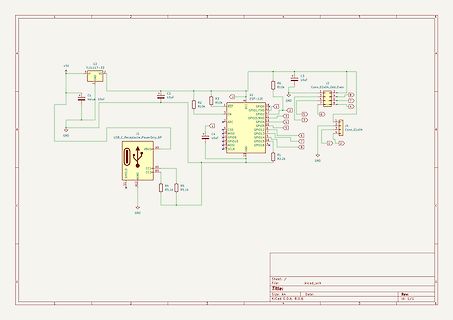 Schaltplan einer Elektronikschaltung mit ESP-12E