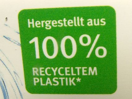 Aufkleber aus recyceltem Plastik