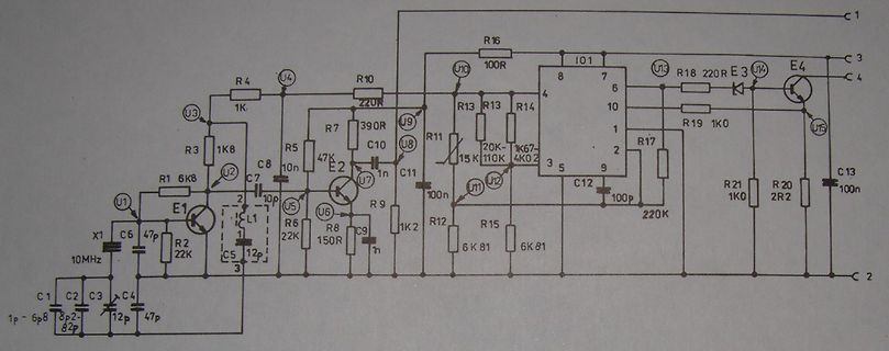 Schaltplan einer elektronischen Schaltung
