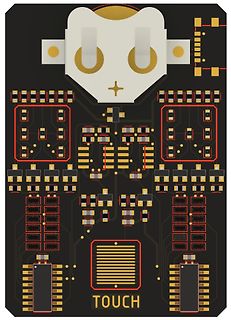 PCB-Layout einer Platine mit Touch-Funktion