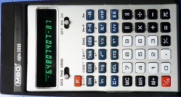 Taschenrechner MBO alpha 3000