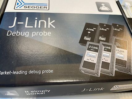 Verpackung eines SEGGER J-Link Debug Probes