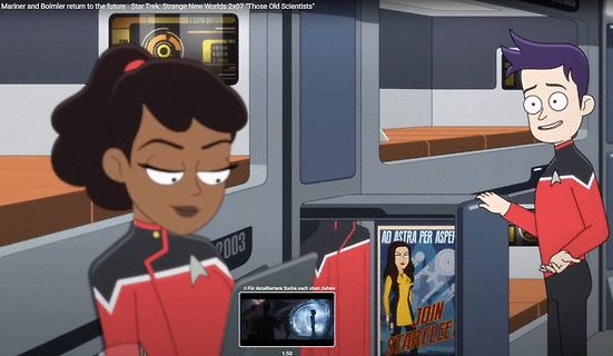 Zeichentrickszene aus Star Trek Strange New Worlds