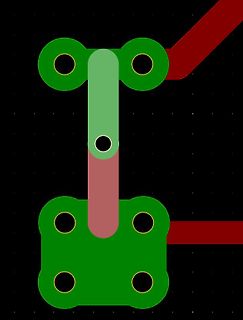 CAD-Ansicht eines Leiterplatten-Layouts