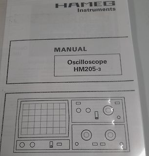 Handbuch eines Hameg Oszilloskops HM205-3