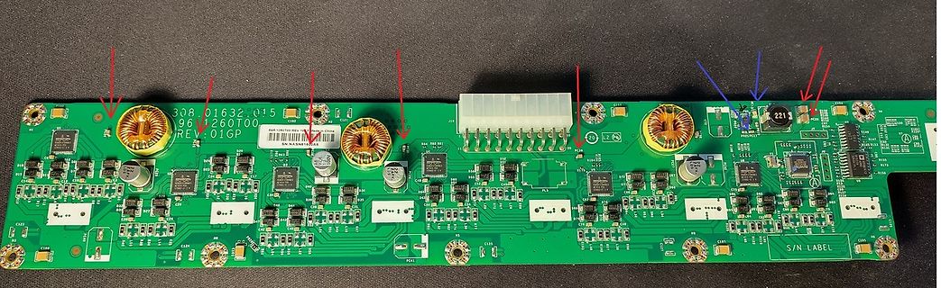 Leiterplatte mit elektronischen Bauteilen