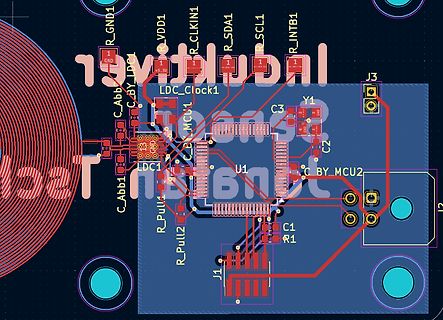 PCB-Layout einer Leiterplatte mit LDC-Schaltung