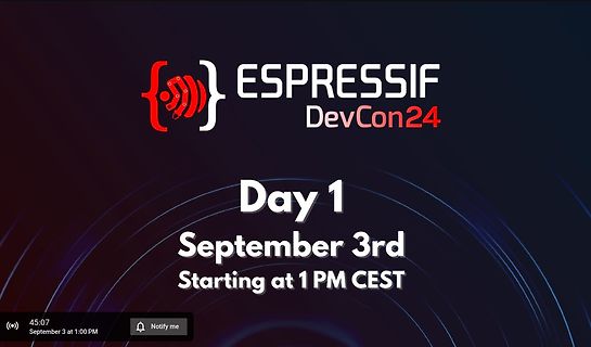 Espressif DevCon24 Veranstaltungsankündigung