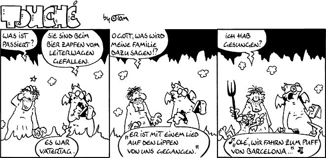 Comicstrip mit zwei Figuren