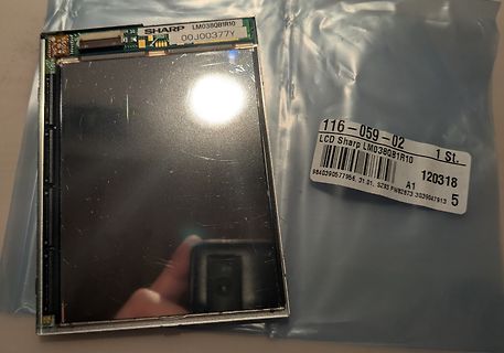 Sharp LCD Display LM0380B1R10 mit Etikett
