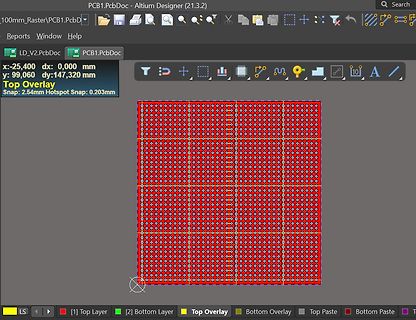 Altium Designer PCB Layout Ansicht