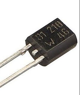 Elektronisches Bauteil mit zwei Anschlüssen