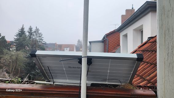 Solarpanel auf einem Dach