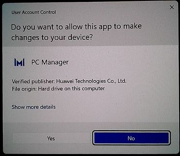 Windows User Account Control Dialogbox