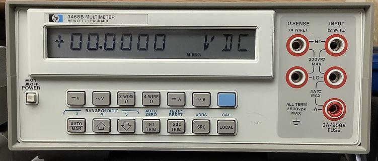 HP 3468B Multimeter Display