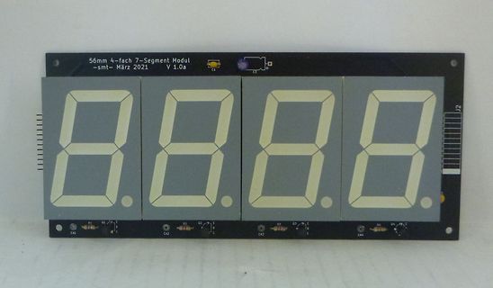 4-stelliges 7-Segment-Display-Modul auf Leiterplatte