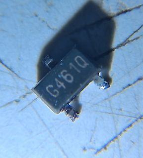 Elektronikbauteil mit Typenbezeichnung