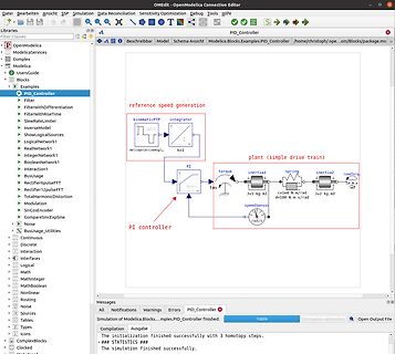 Screenshot der Modelica Connection Editor Software