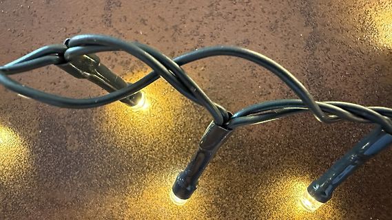 Lichterkette mit leuchtenden LEDs