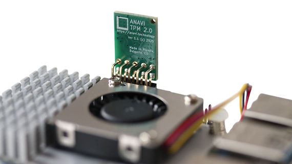 ANAVI TPM 2.0 Modul auf Hardware-Aufbau