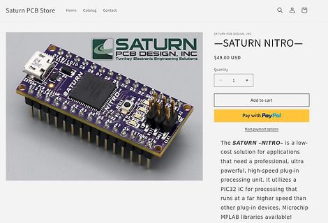 Webshop-Produktseite Saturn Nitro PCB