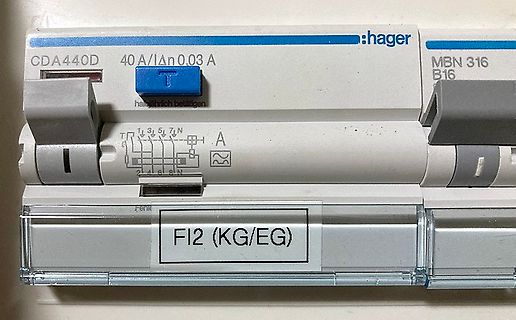 Hager FI-Schutzschalter CDA440D