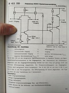 Foto eines Schaltplans eines Präzisions-BIFET-Operationsverstärkers