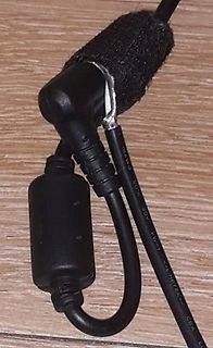 Netzteilkabel mit Ferritkern und Filterkondensator