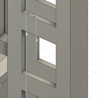 CAD-Modell eines Gehäuseteils mit Bemaßung
