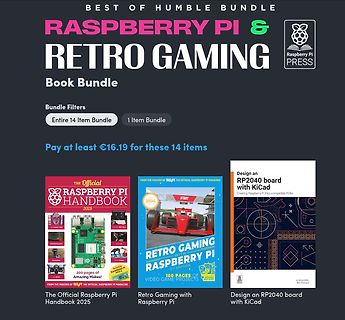 Humble Bundle Angebot Raspberry Pi und Retro Gaming Bücher