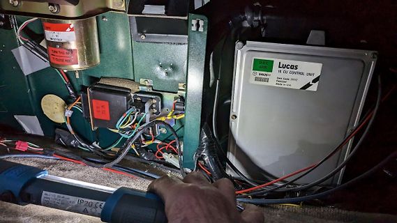 Innenansicht einer Lucas 16 CU Control Unit