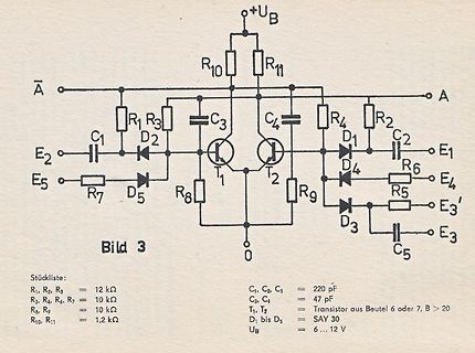 Schaltplan einer elektronischen Schaltung